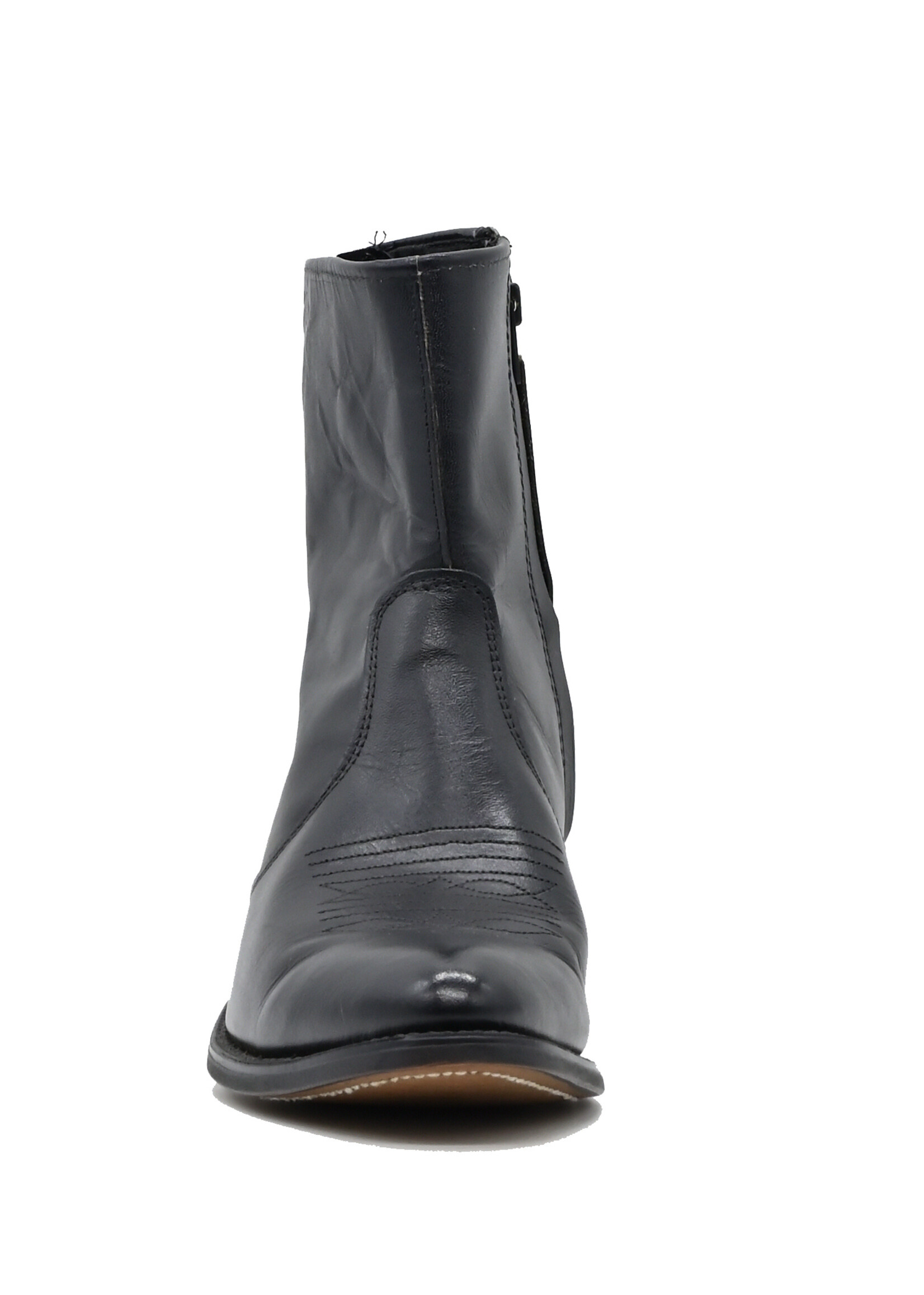 Walker 6545 Black Short Zipper Boot (Size 7D)