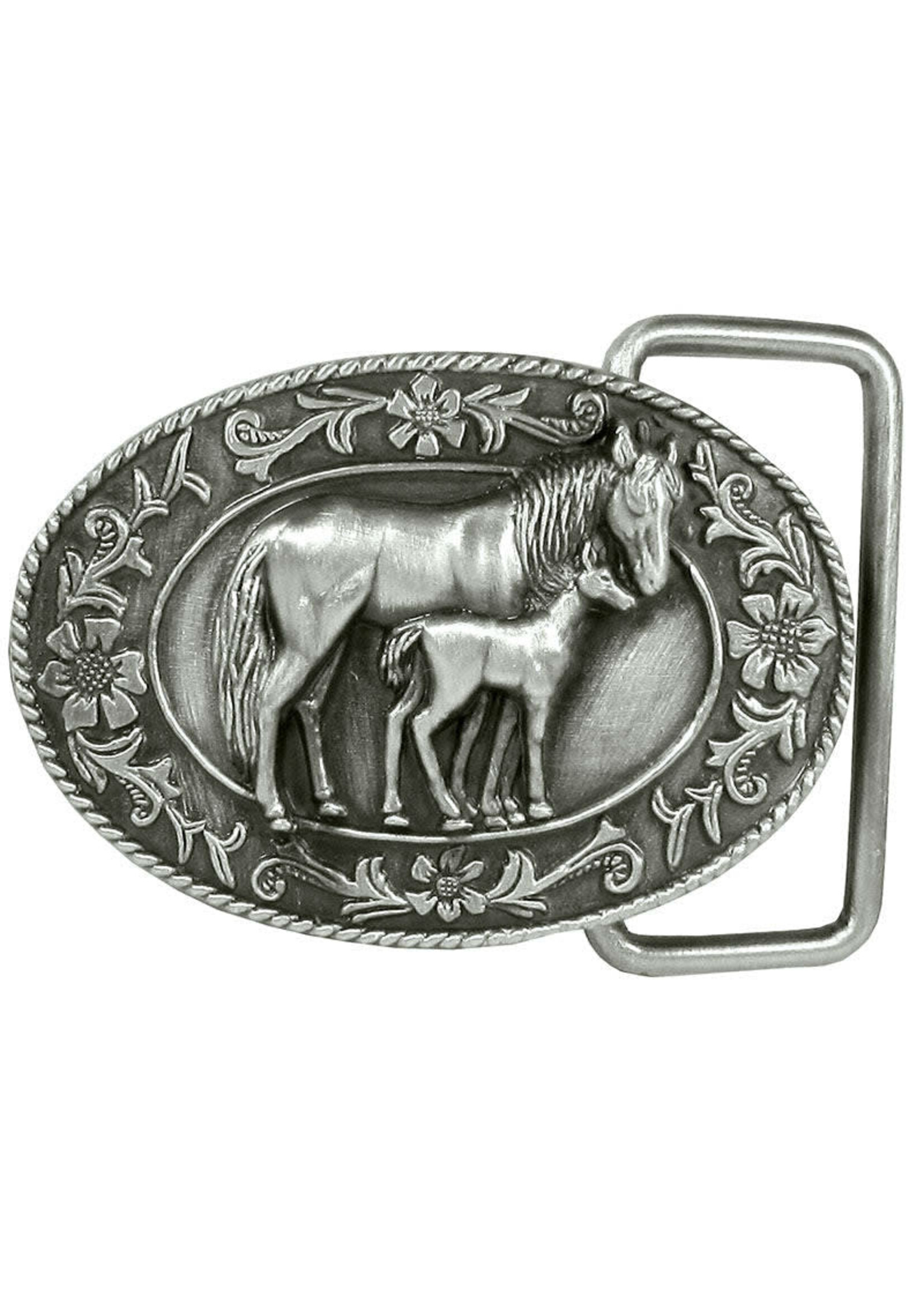 G-4000 Western Express Youth  Momma/Baby Horse Buckle