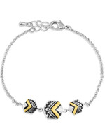 Montana Silversmiths BC4947 - Womens Charmed Chevron Silver Bracelet