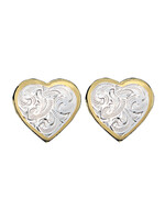 Montana Silversmiths ER69G- Montana Heart Earrings