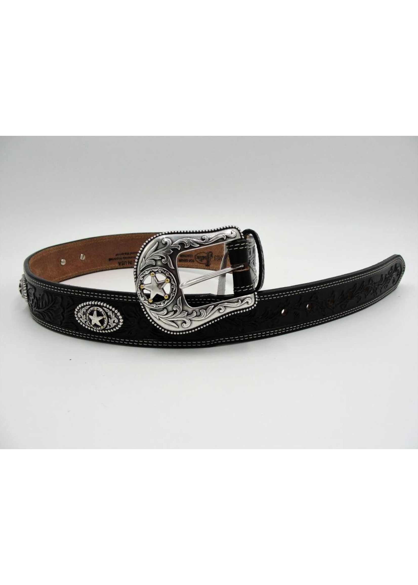 justin top grain leather belt