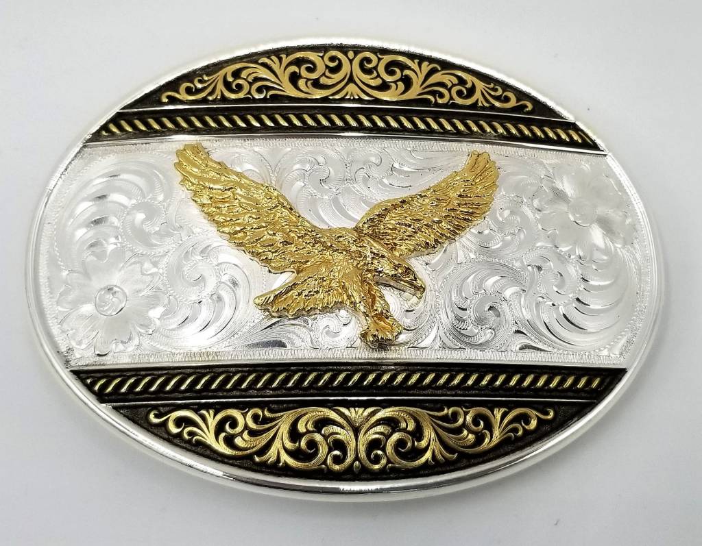 Silver With Gold Eagle