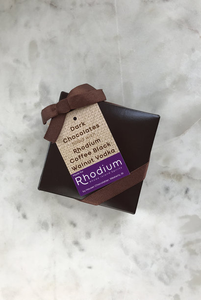 Rhodium Coffee Vodka Chocolate Truffles, Set of 4
