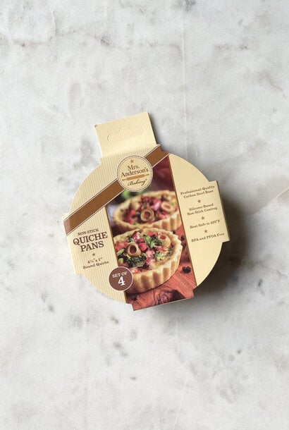 Mrs. Anderson's Nonstick Mini Quiche Pans, Set of 4