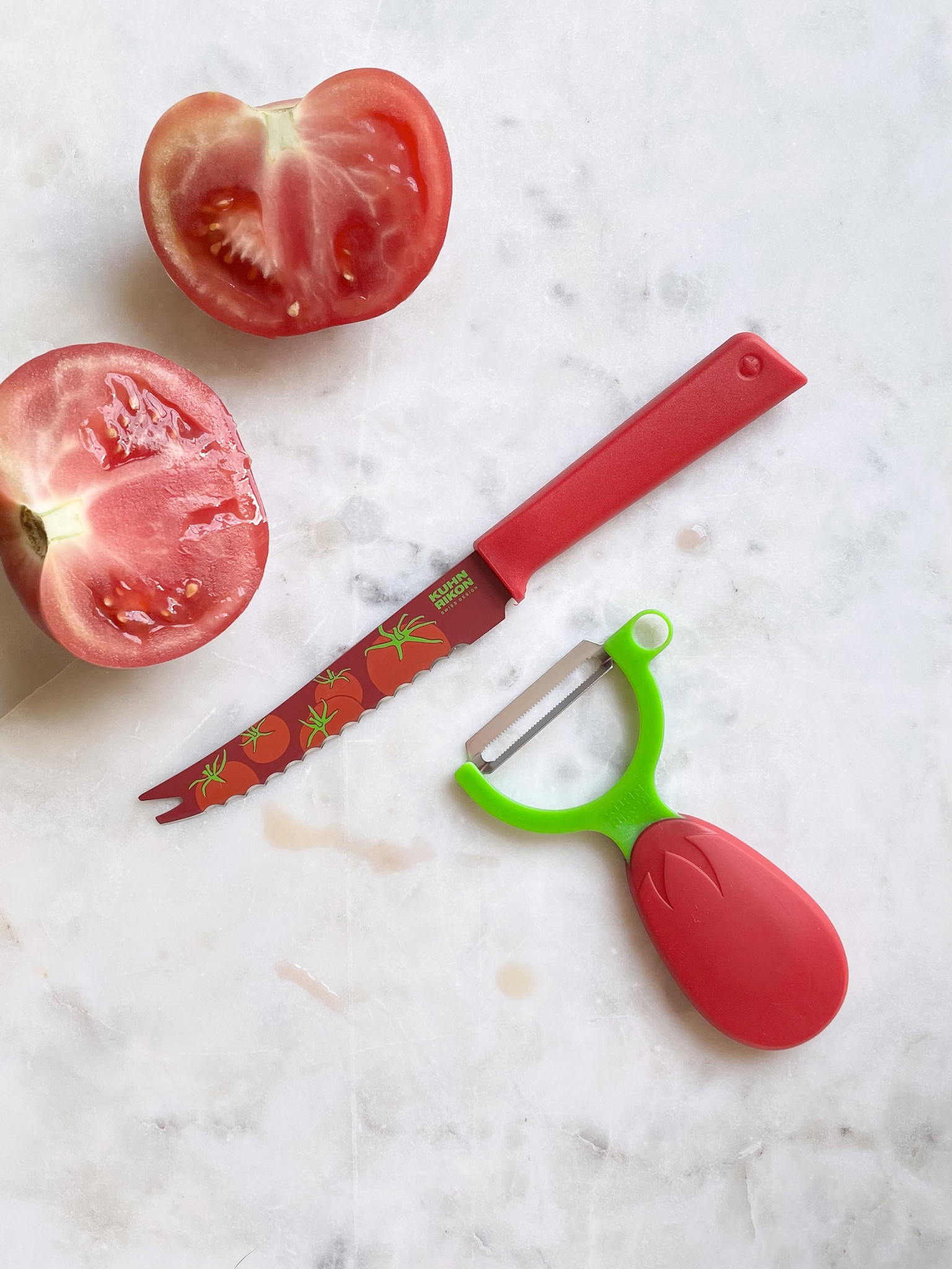 Kuhn Rikon Total Tomato Set Knife & Peeler
