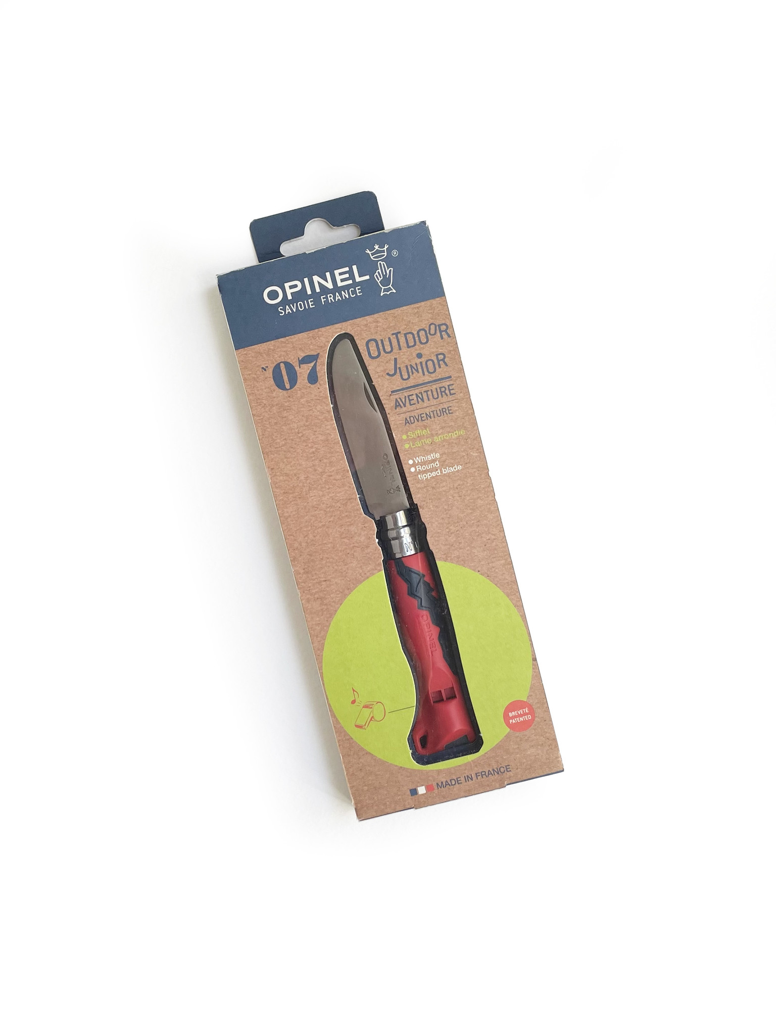 Opinel Nº7 Outdoor Rojo – Navajas para niños Opinel Junior – Camping Sport