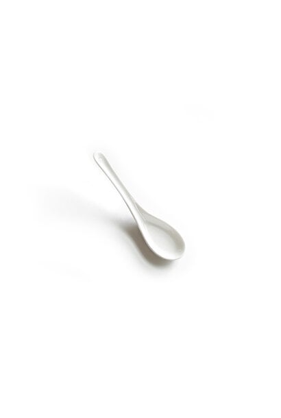 Miya White Japanese Tiny Tasting Soup Spoon