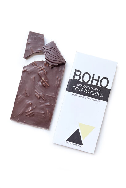 Boho Potato Chip Chocolate Bar