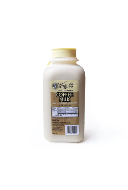 Wright's Coffee Milk, 12 oz.