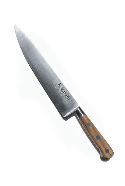K. Sabatier Carbon Chef Knife , 8" Blade with Olive Wood Handle