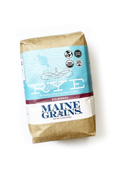 Maine Grains Organic Rye Berries, 2.4 lbs.