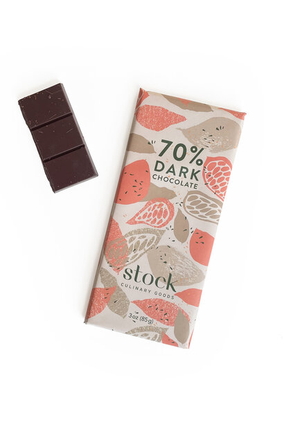 Stock 70% Dark Chocolate Bar