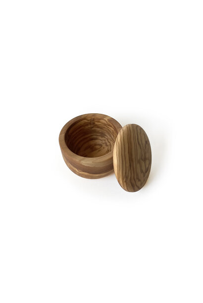 Swissmar Napoli Olive Wood Salt Cellar, 2.3 oz.