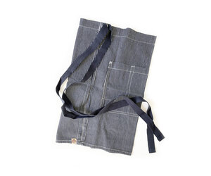 ChefWorks Urban Collection Striped Bistro Apron Indigo Black