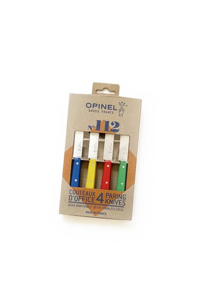 Opinel Set of 4 Table Knives in Primary Colors