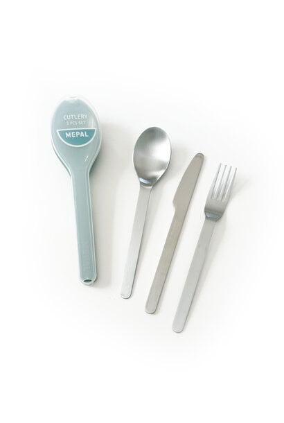 Mepal Ellipse Stainless Cutlery Set with Case
