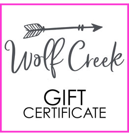 Wolf Creek Lewisburg $250 Gift Certificate