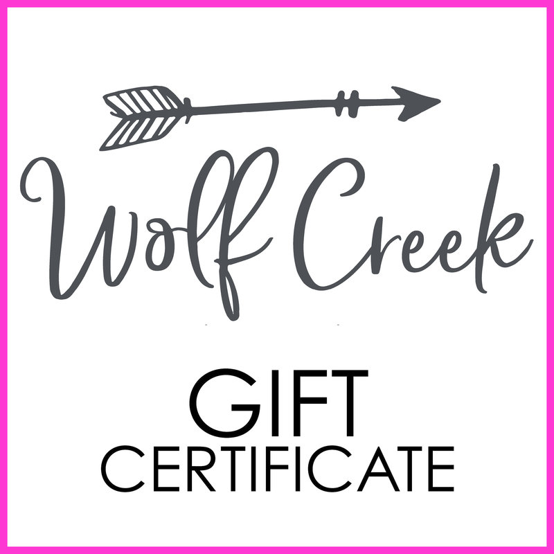 Wolf Creek Lewisburg $250 Gift Certificate