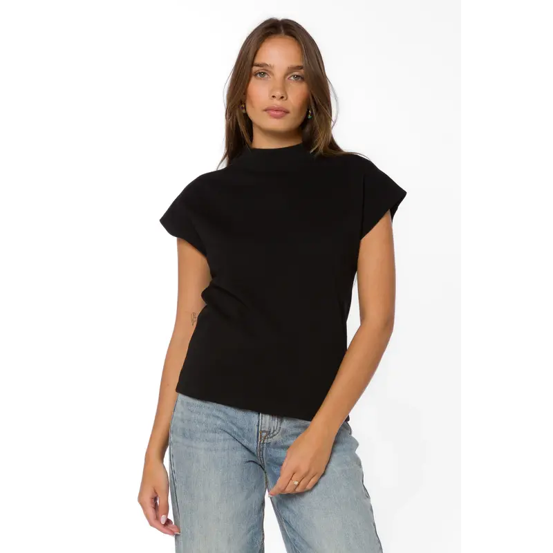 Velvet Heart Elizette Short Sleeve Mock Neck Tee