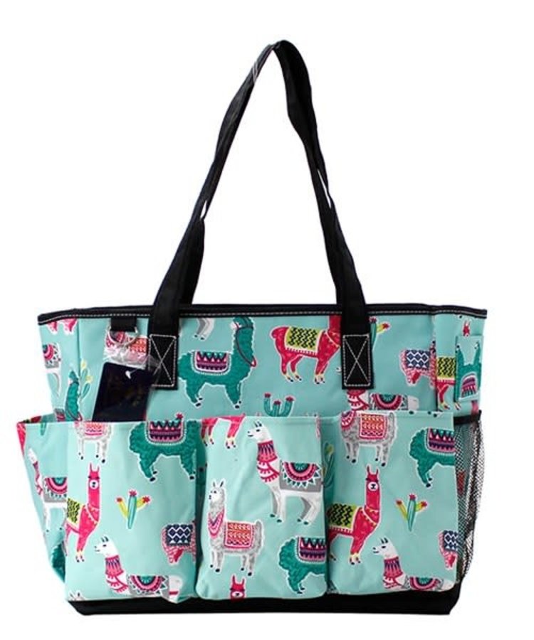 NGIL TOTE BAG LARGE UTILITY LLAMA PRINT LMA 604