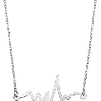 GIRLY (ACCESSORIES) NECKLACE HEART MONITOR PENDANT IN9877
