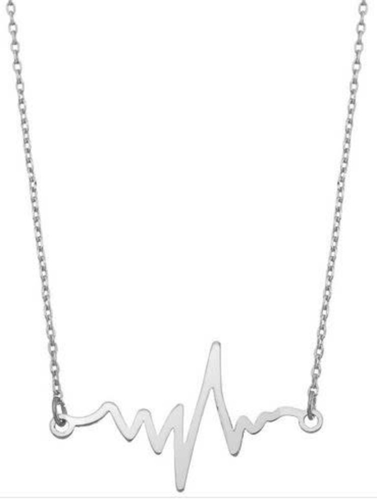 GIRLY (ACCESSORIES) NECKLACE HEART MONITOR PENDANT IN9877