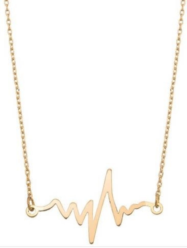 GIRLY (ACCESSORIES) NECKLACE HEART MONITOR PENDANT IN9877