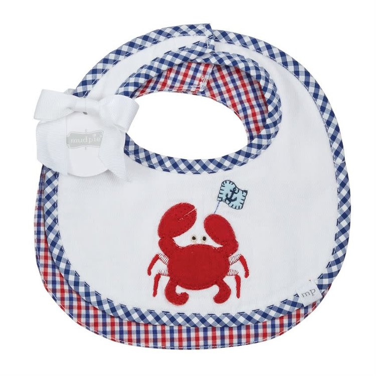 MUD PIE Crab Bib Set
