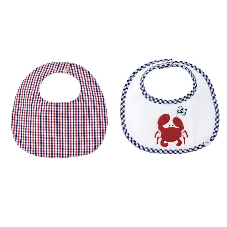 MUD PIE Crab Bib Set