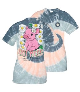 SIMPLY SOUTHERN T-shirt Youth SS Hot Mess Pastel