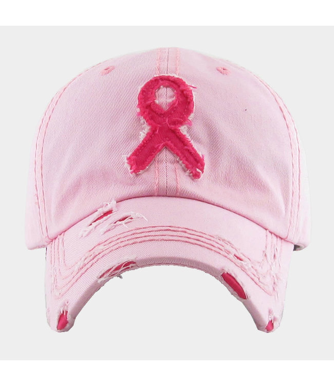 BREAST CANCER RIBBON DISTRESSED BALL 