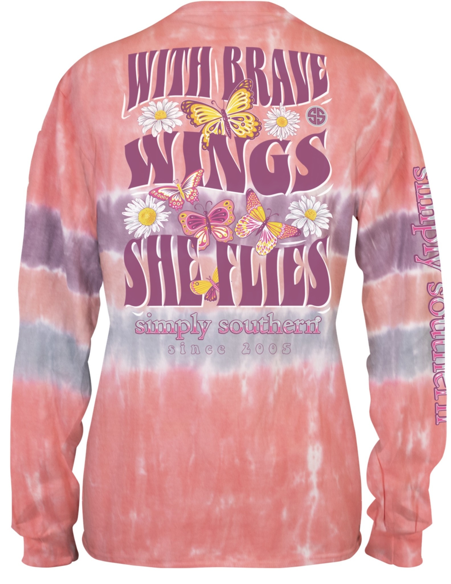 T-Shirt Brave Sunrise Butterflies LS 