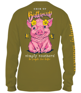 SIMPLY SOUTHERN T-Shirt  Pig Guac LS
