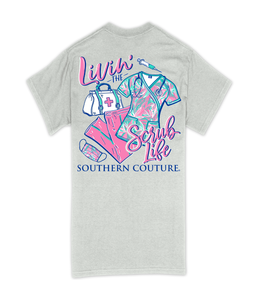 Southern Couture T-Shirt Classic Scrub Life Ash Grey  SS SC