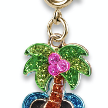 Charm It Gold Glitter Palm Tree Charm CICC 1436