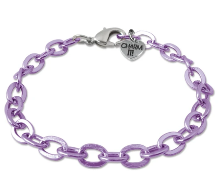Charm It Charm It! Bracelet Purple Chain CIB307