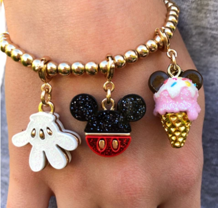 Charm It Charm Disney Glitter Mickey Mouse Icon Charm MIC01C2