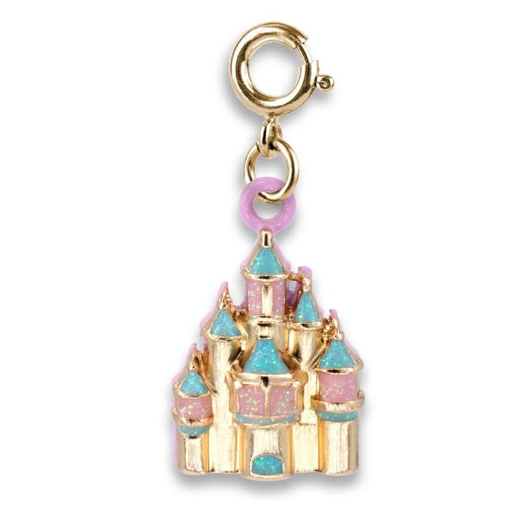 Charm It Charm Gold Glitter Disney Castle PRN01C73