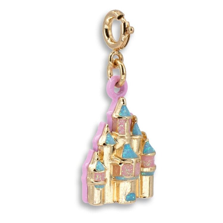 Charm It Charm Gold Glitter Disney Castle PRN01C73