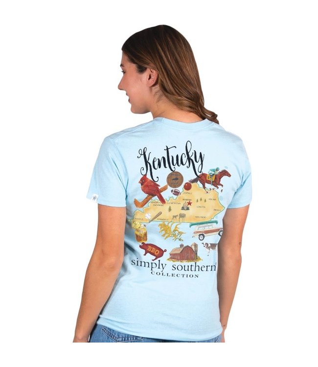 SIMPLY SOUTHERN T-shirt SS States KY Ice