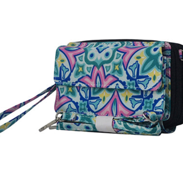 NGIL Crossbody Wallet Nile Florals DPG 942D Navy