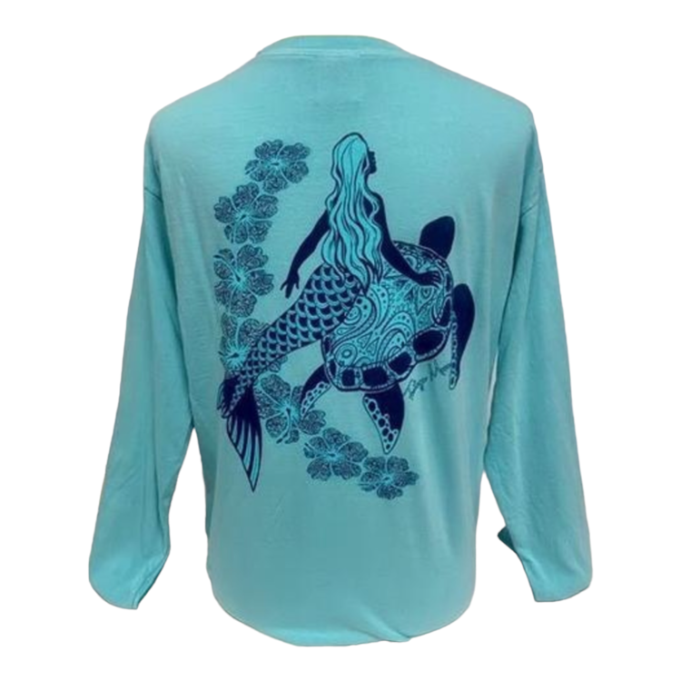 TORTUGA MOON MERMAID HIBISCUS LONG SLEEVE Comfort Colors
