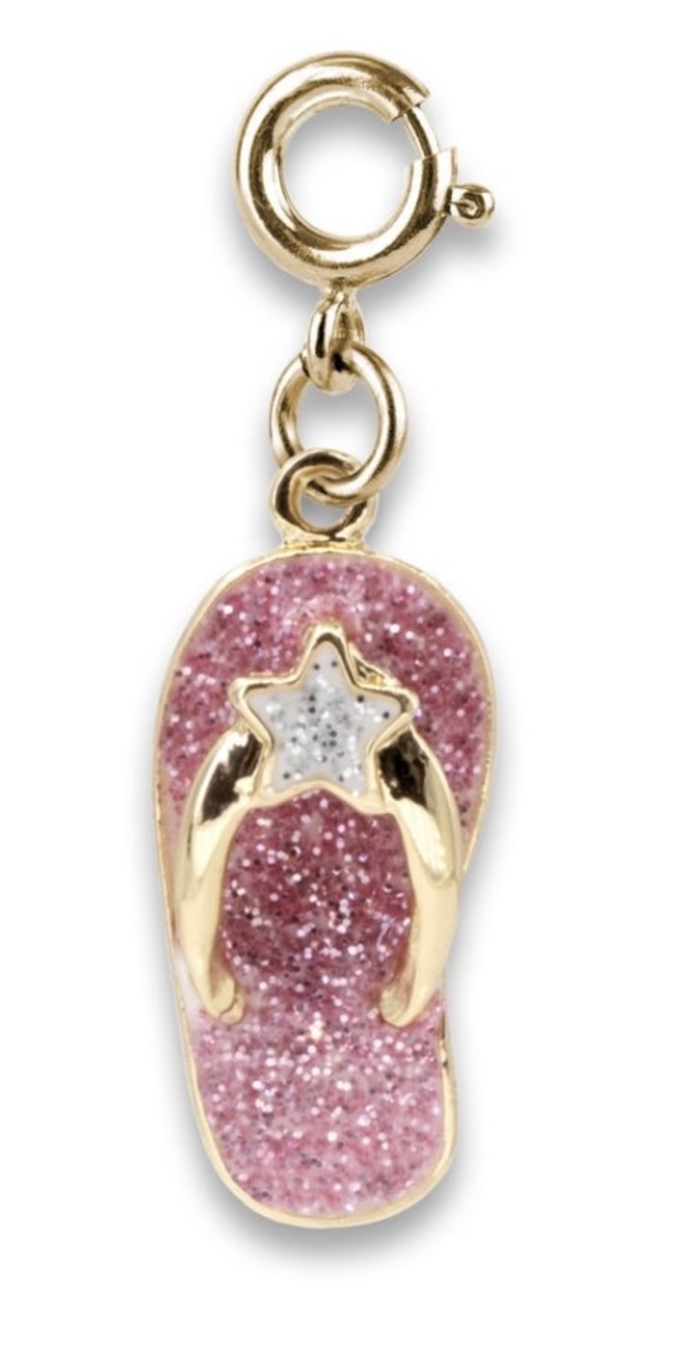 Charm It Gold Flip Flop Charm CICC 1437