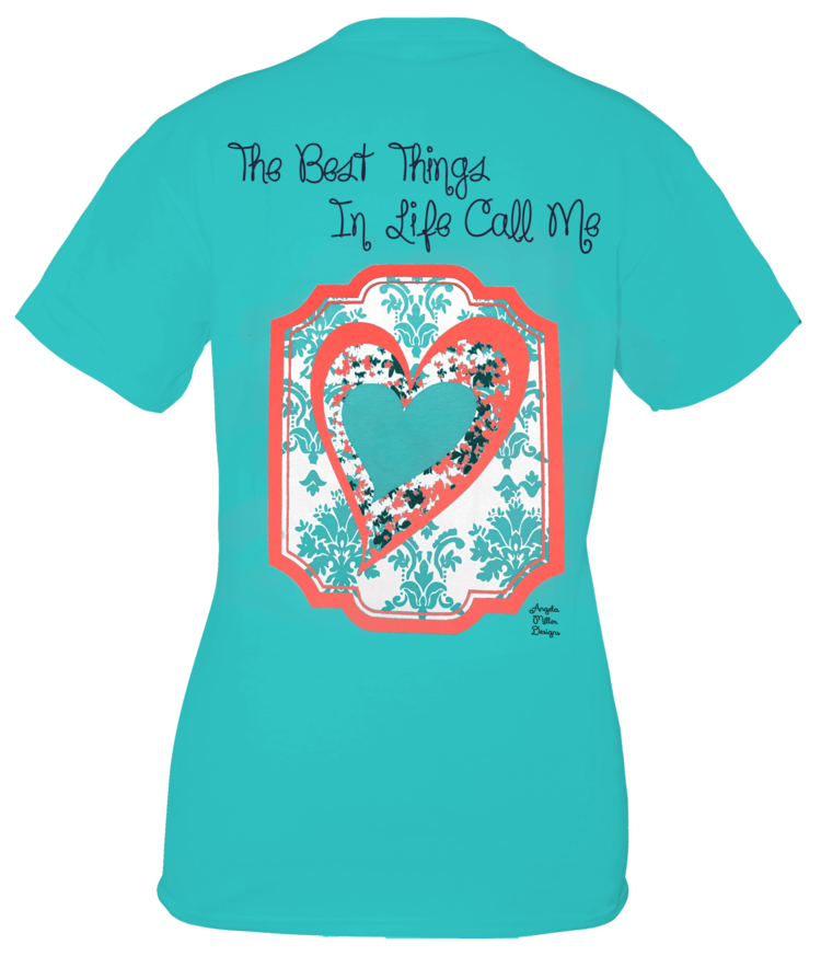 Angela Miller Designs T-Shirt  Best Things in Life Heart Custom $26.99-$28.99