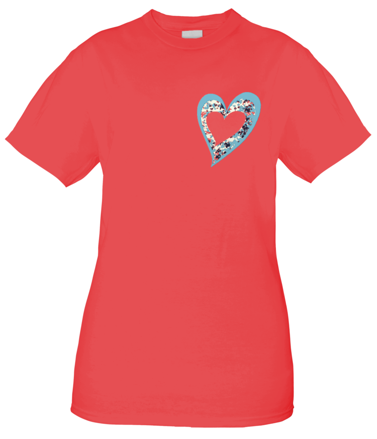 T-Shirt Custom Heart PC Fruit Punch Comfort