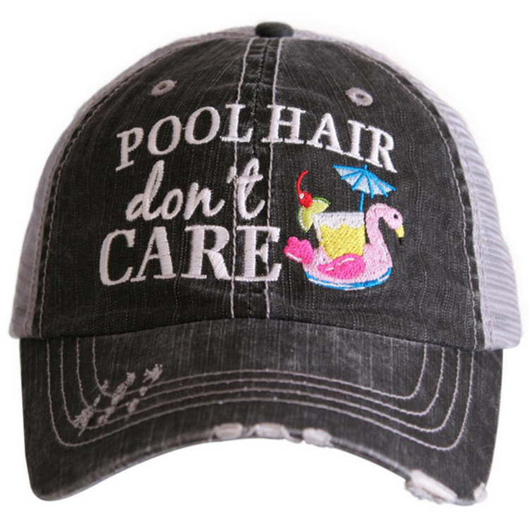 KATYDID KATYDID Pool Hair Swan Float Trucker Hat