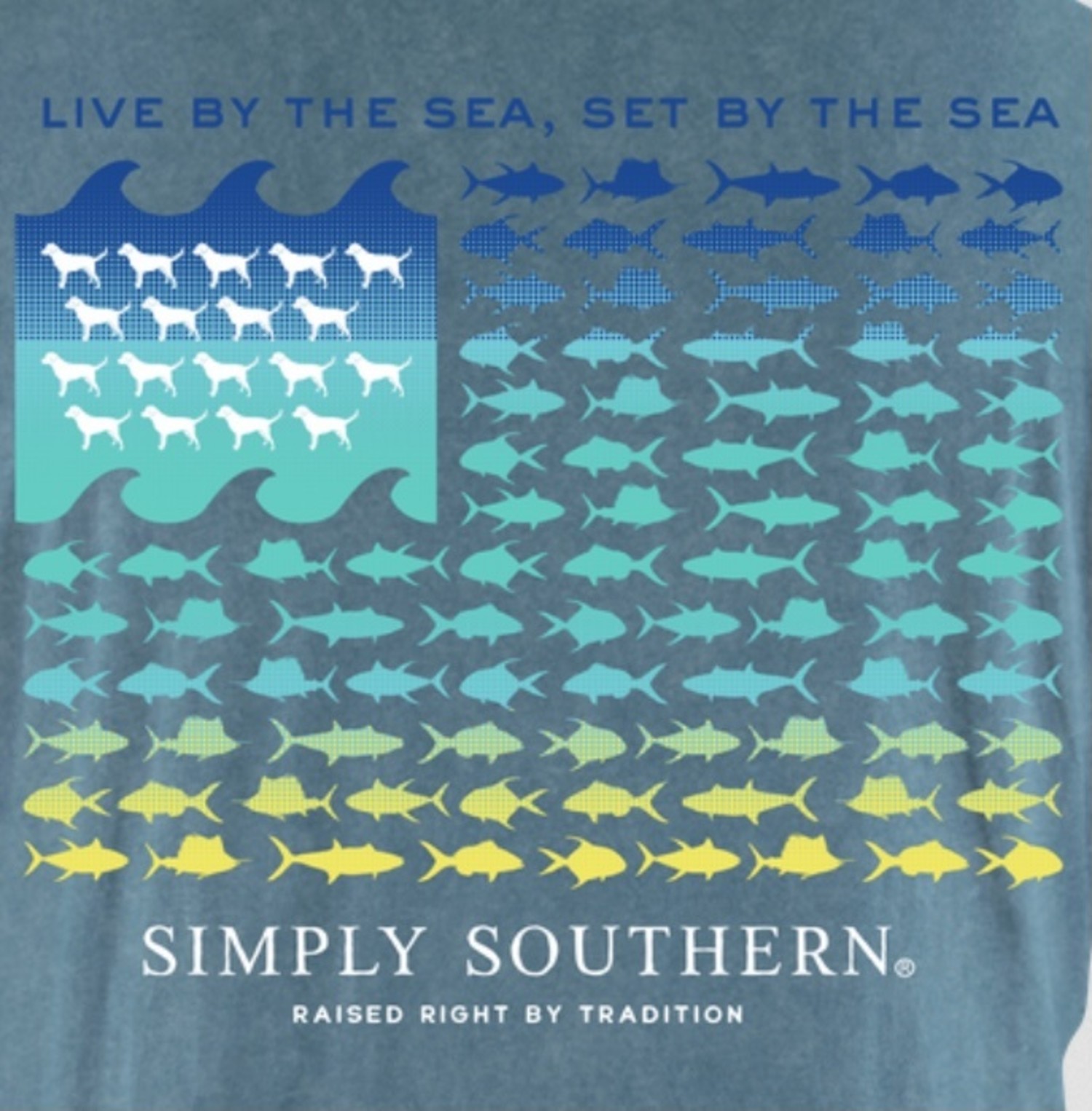 Sea Flag (Men's Short Sleeve T-Shirt) by Simply Southern – Here