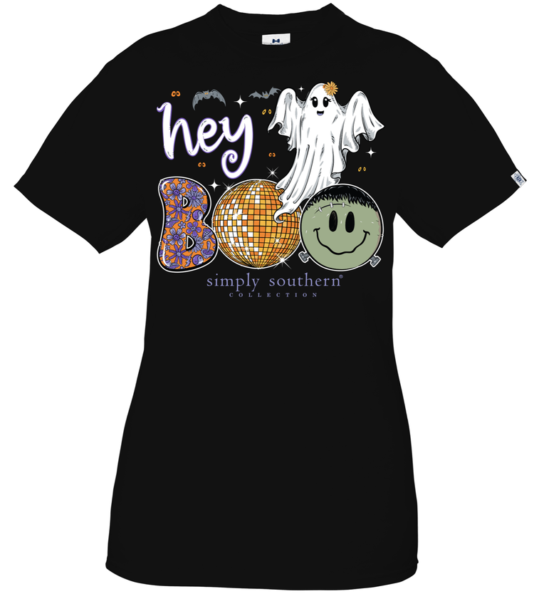 SIMPLY SOUTHERN T-Shirt SS Ghost Black Front Print