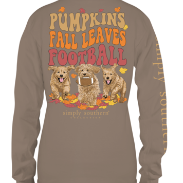 SIMPLY SOUTHERN T-Shirt SS LS Leaves Army Pumpkins Football