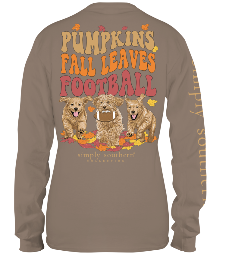 SIMPLY SOUTHERN T-Shirt SS LS Leaves Army Pumpkins Football